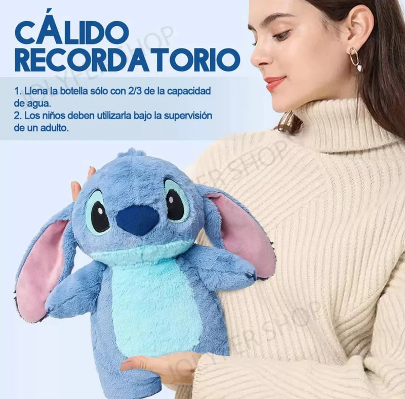 Peluche Stitch Mediano Bolsa Para Cólicos Menstruales Azul Acero