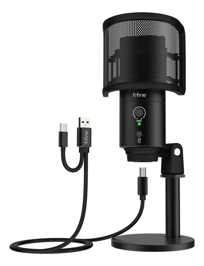 Micrófono cardioide de condensador Usb tipo C Fifine K683b