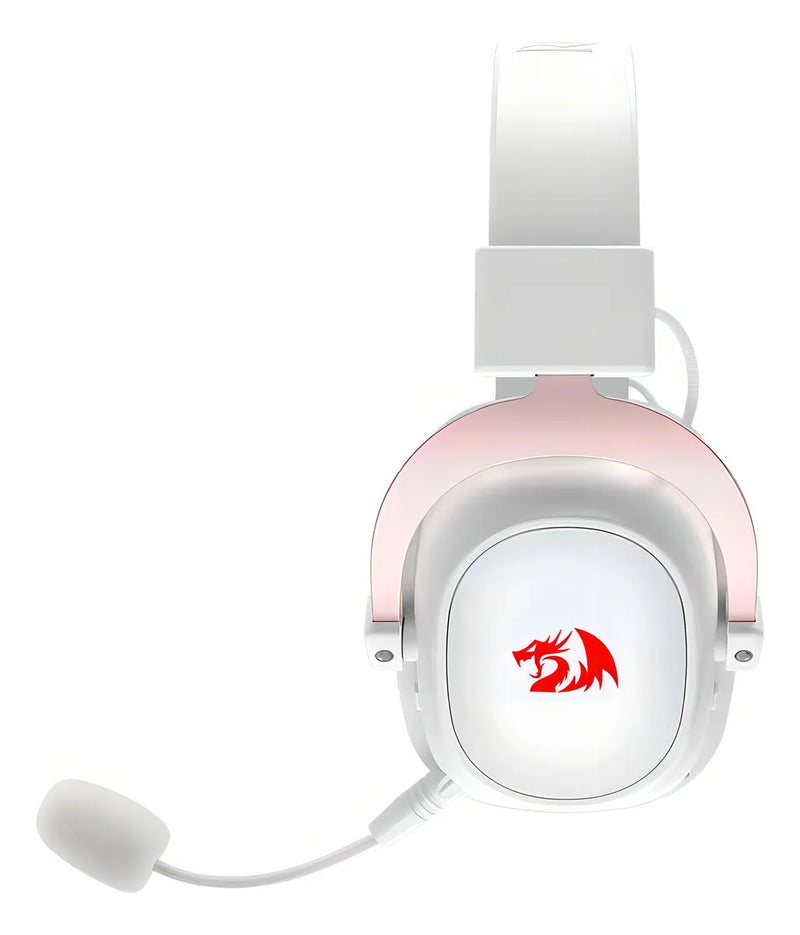 Auriculares inalámbricos para juegos Redragon Zeus Pro, 2,4 GHz, 7.1 Rgb, blancos