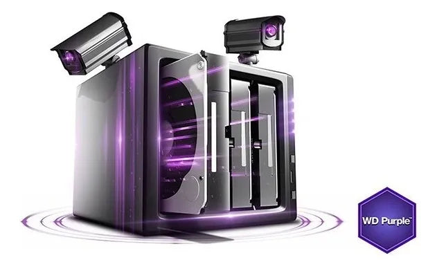 Disco duro interno Western Digital WD Purple WD20PURZ 2TB púrpura
