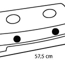 Placa de cocina con alimentación a gas - Haceb COCINETA AR GAS-2 GP color negro - 2 hornallas