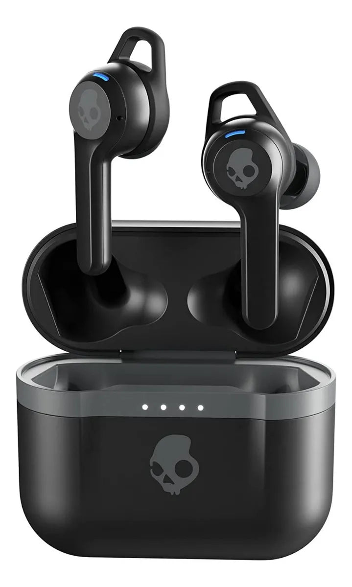 Audífonos in-ear gamer inalámbricos Skullcandy Indy black con luz LED