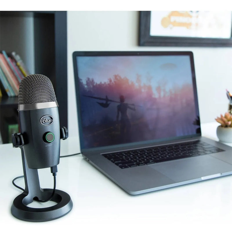 Micrófono Blue Yeti Nano Condensador Omnidireccional color shadow greyS
