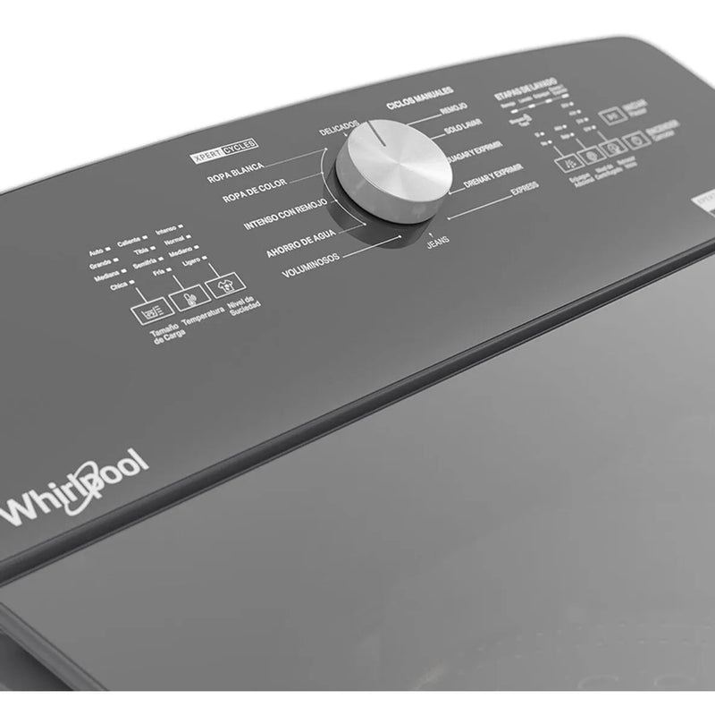 Lavadora Whirlpool Superior 24kg Xpertsystem Gris 8mwtwla41w