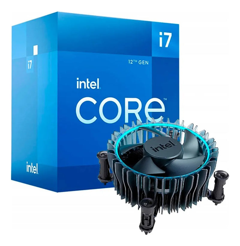 Procesador gamer Intel Core i7-12700 BX8071512700 de 12 núcleos y 4.9GHz de frecuencia con gráfica integrada