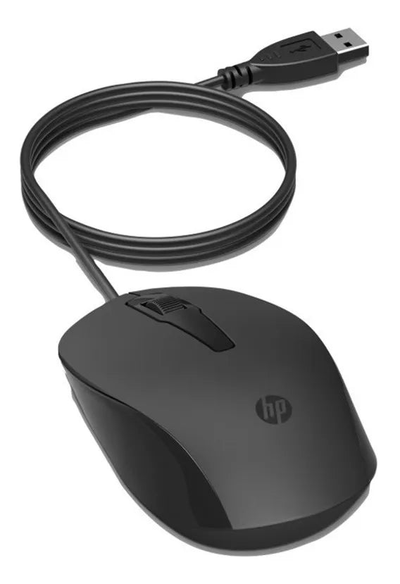 Combo Teclado Y Mouse Hp 150 Alámbrico Color Negro