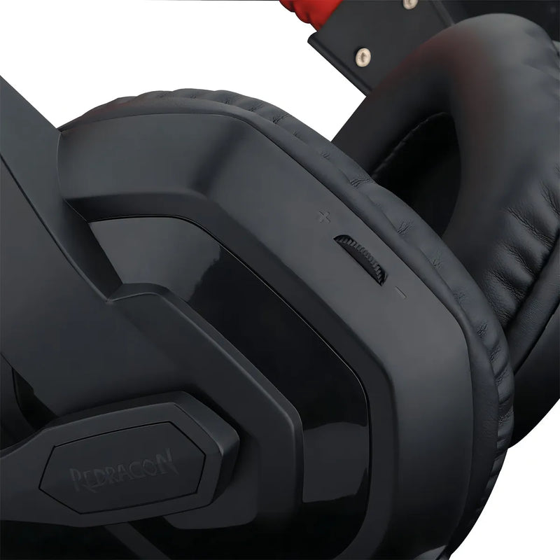 Auriculares gamer Redragon Gamer Ares H120 negro y rojo