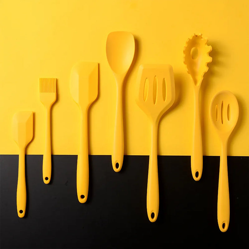 Set De Utensilios Cocina 10pcs Silicona Resistente Al Calor