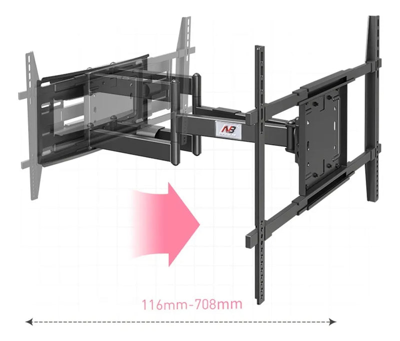 Soporte Tv Extensible Nb North Bayou Sp5 75 A 110 Pulgadas Negro