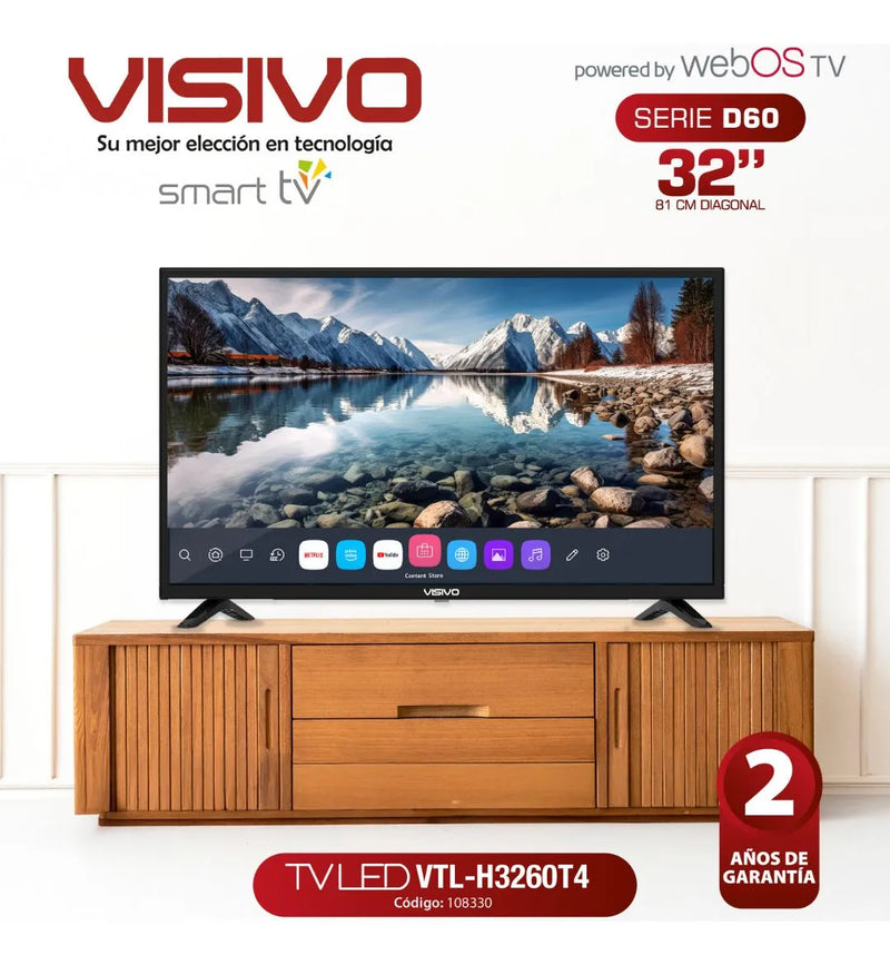 Tv Led Visivo Smart 32 Webos D60 Vtl- H3260t4