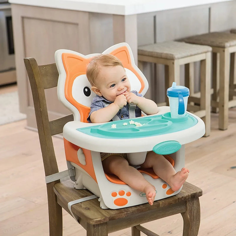 Silla Comedor Bebe Infantino 4 En 1 Zorrito Envio Hoy Grow With Me