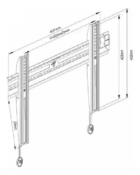 Soporte Fijo Para Tv 32 - 55 Pulgadas D2-f Stock Disponible