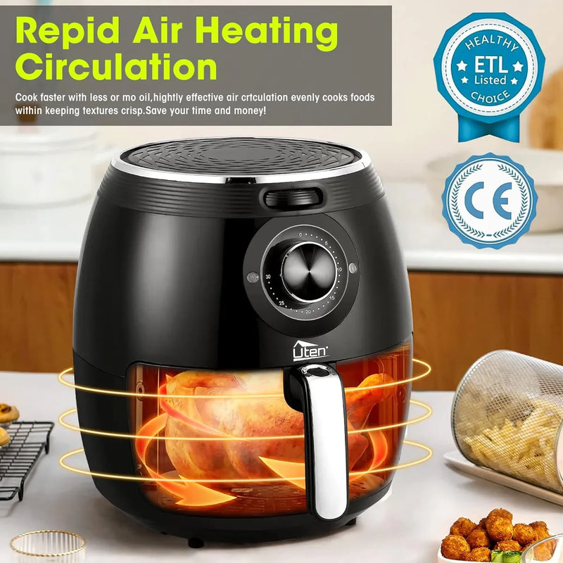 Air Fryer Xl, 5.8qt 1700w Freidora Eléctrica De Aire C...