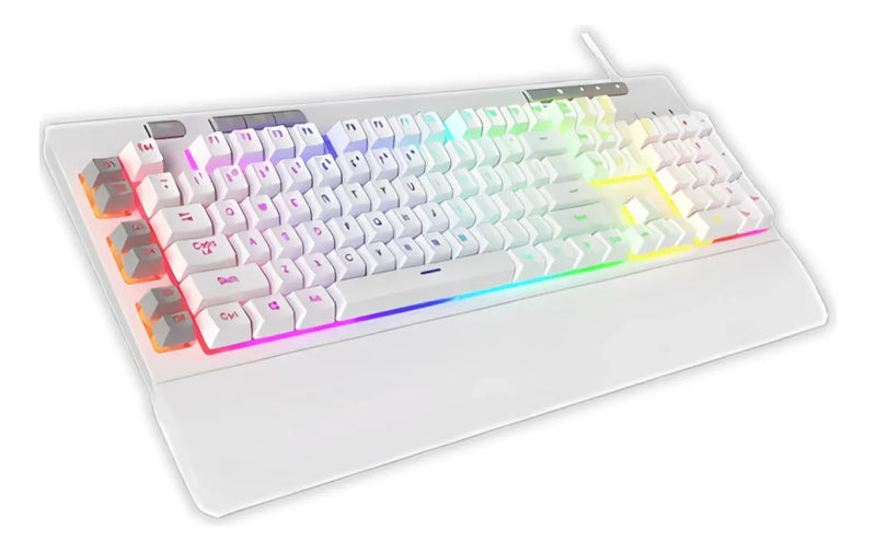 Teclado Redragon Shiva White K512w-rgb-1-sp Español