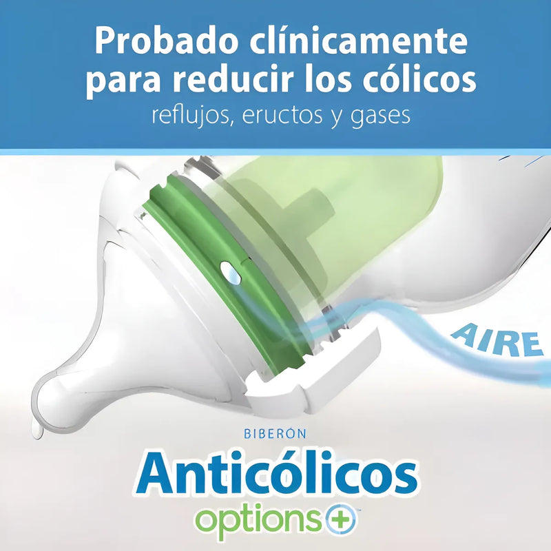 Biberon Boca Ancha Op+ 5oz 150ml +0m En Caja