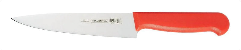 Set X3 Cuchillos 6 PuLG. Tramontina Chef Master Profesional Color Blanco, Rojo y Amarillo
