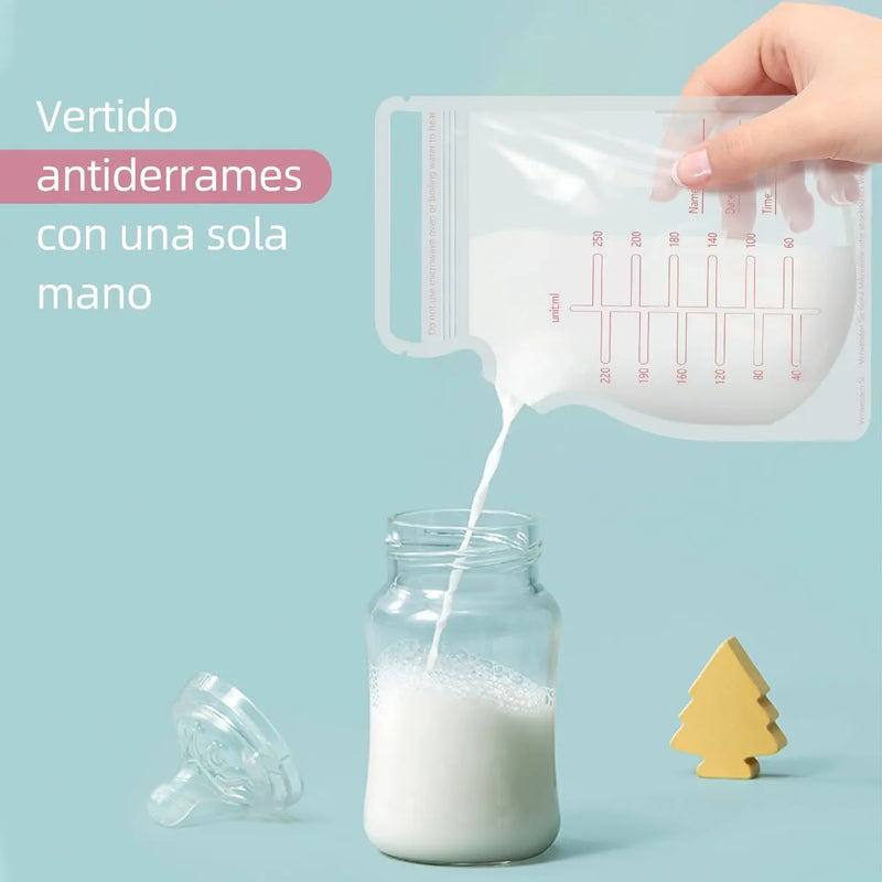 100 Piezas Bolsas Almacenamiento De Leche