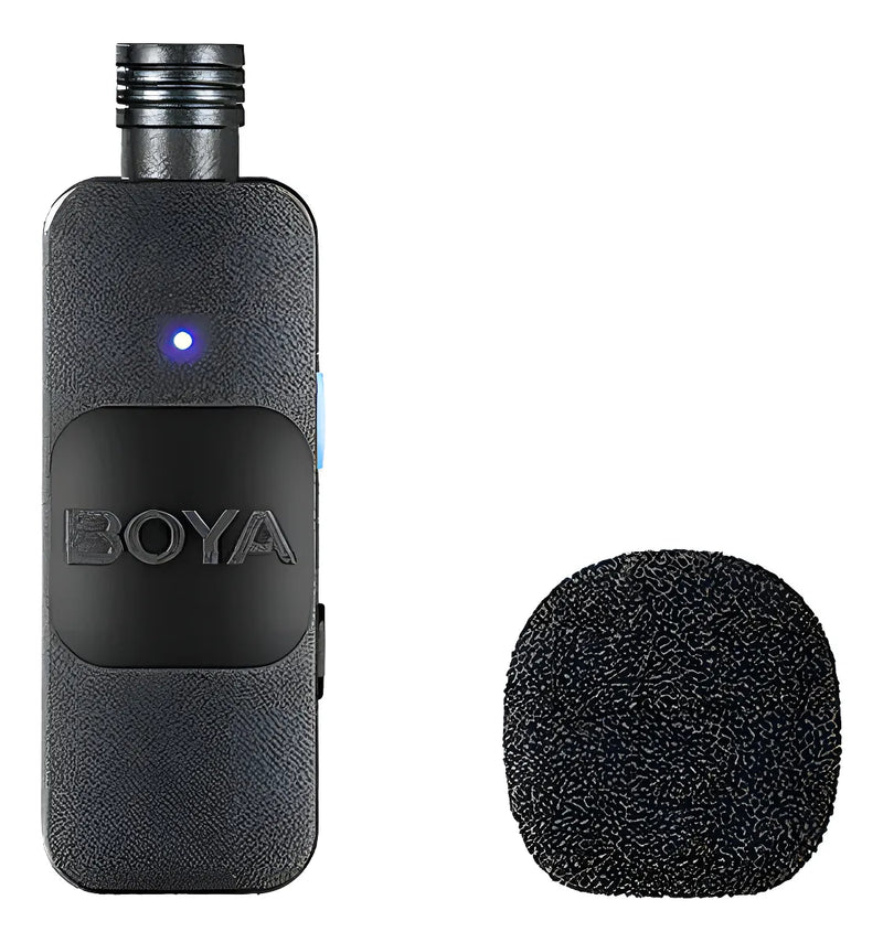 Sistema de micrófono inalámbrico Boya BY-v2 para iOS 2.4G con solapa, negro