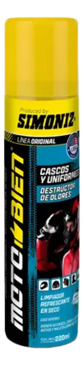 Limpiador En Seco Desinfectante Refrescante Cascos Simoniz