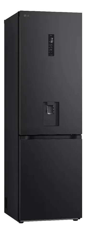 Nevera Lg 343l Bottom Freezer Doorcooling+ Thinq Negro Mate Plateado
