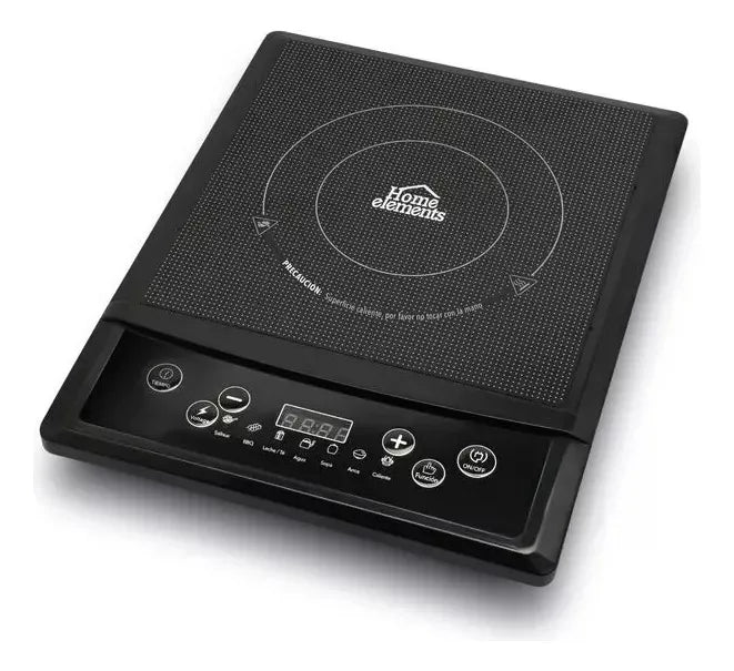 Estufa De Inducción 1 Puesto Portátil 1500w Home Elements Negro
