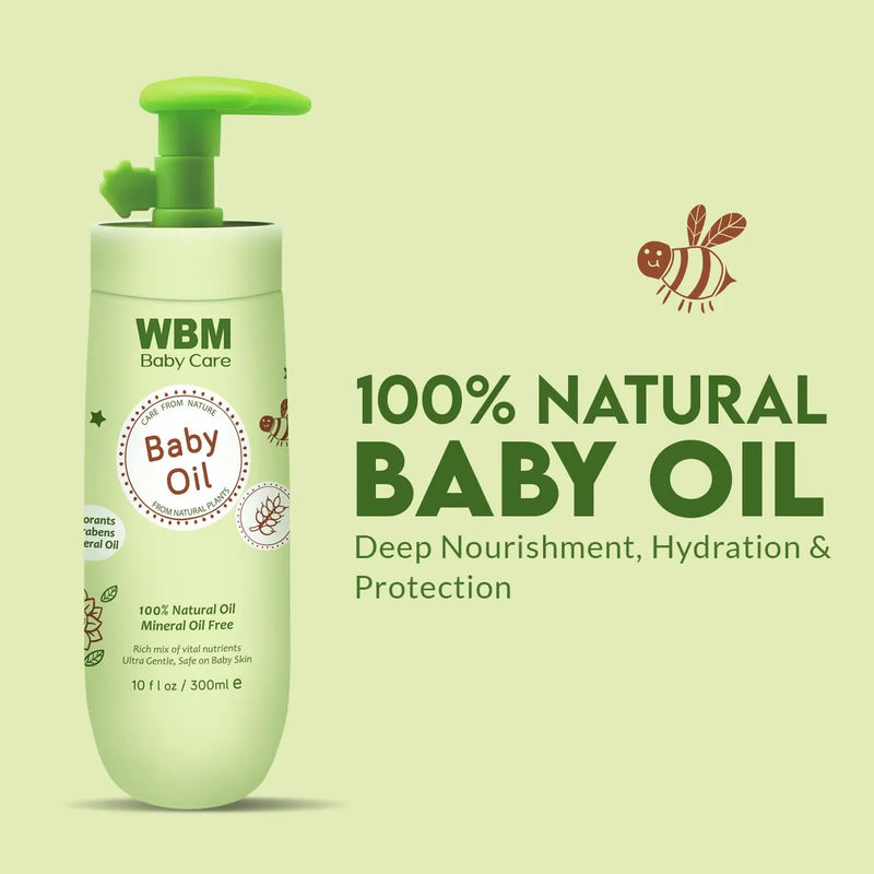 Wbm Care Aceite De Masaje Hidratante Para Bebés | Sin Acei.