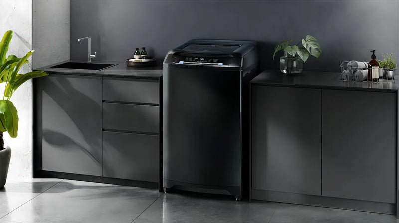 Lavadora Electrolux Carga Superior 21Kg Panel Digital Efficient Care Negra EWIX21F3CSB