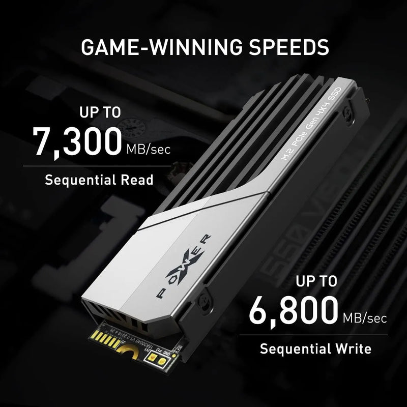 Unidad Ssd M.2 Silicone Power Xs70 4tb Gen 4 Gris