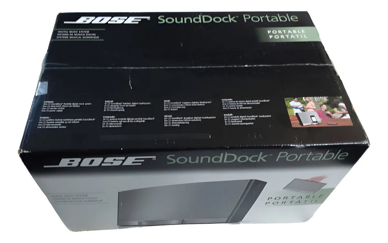 Parlante Bose Sounddock Portable - Gloss Black Plateado,negro