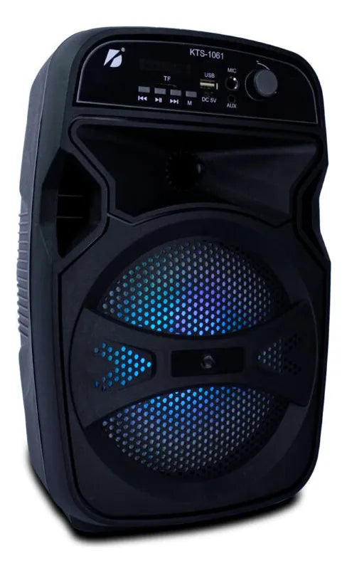 Parlante Inalambrico 1200mah Bluetooth Rgb Mirofono Control Diseño 1
