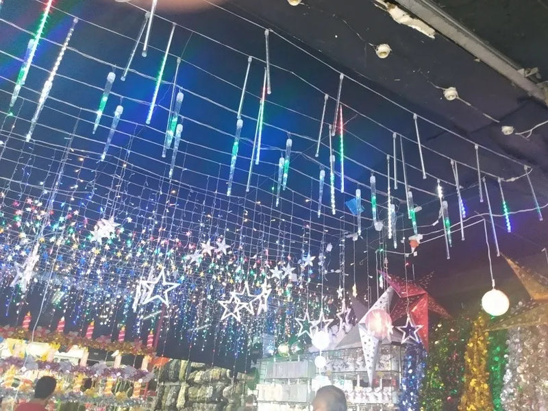 Luces Led Malla 120 Blanca 1x1 Instalacion Navidad Navideña