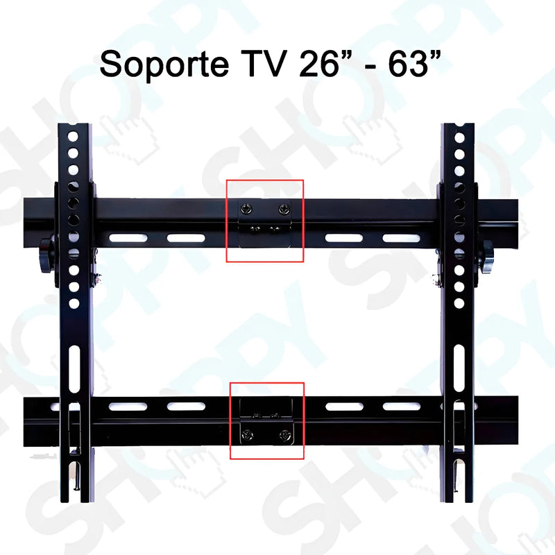 Soporte De Pared Para Televisor De 26 A 63 Pulgadas Color Negro