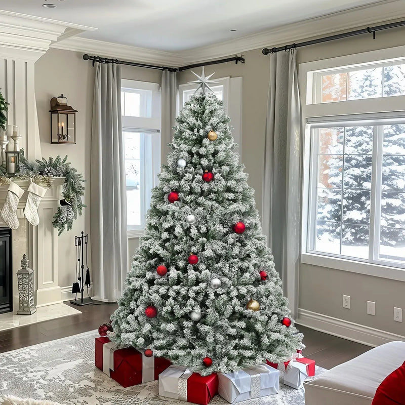 Yitahome Arbol De Navidad Artificial Lleno De Nieve, Pino De