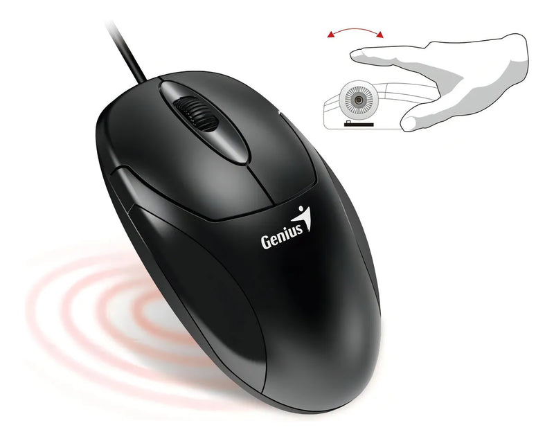 Kit de teclado y mouse Genius KM-200 Español de color negro