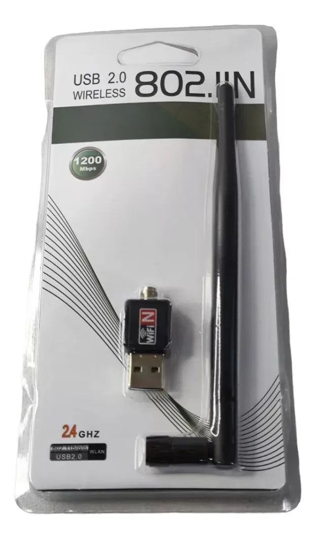 Convertidor Usb Antena 1200mbps Tarjeta Red Inalámbrica
