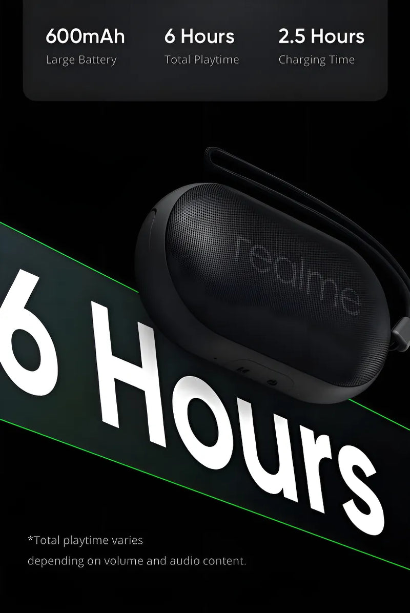 Bocina Mini Realme Bolcillo Bluetooth Speaker Portatil Color Negro