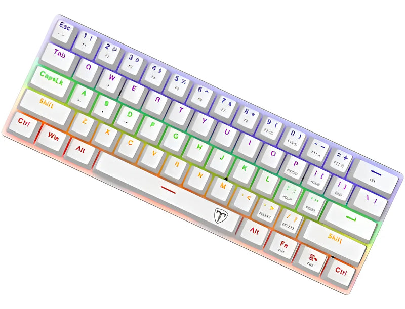 T-dagger Arena T-tgk321-w-br Sp - Blanco - Rgb Rainbow - Qwerty - Español - Switches Et Brown - 60%
