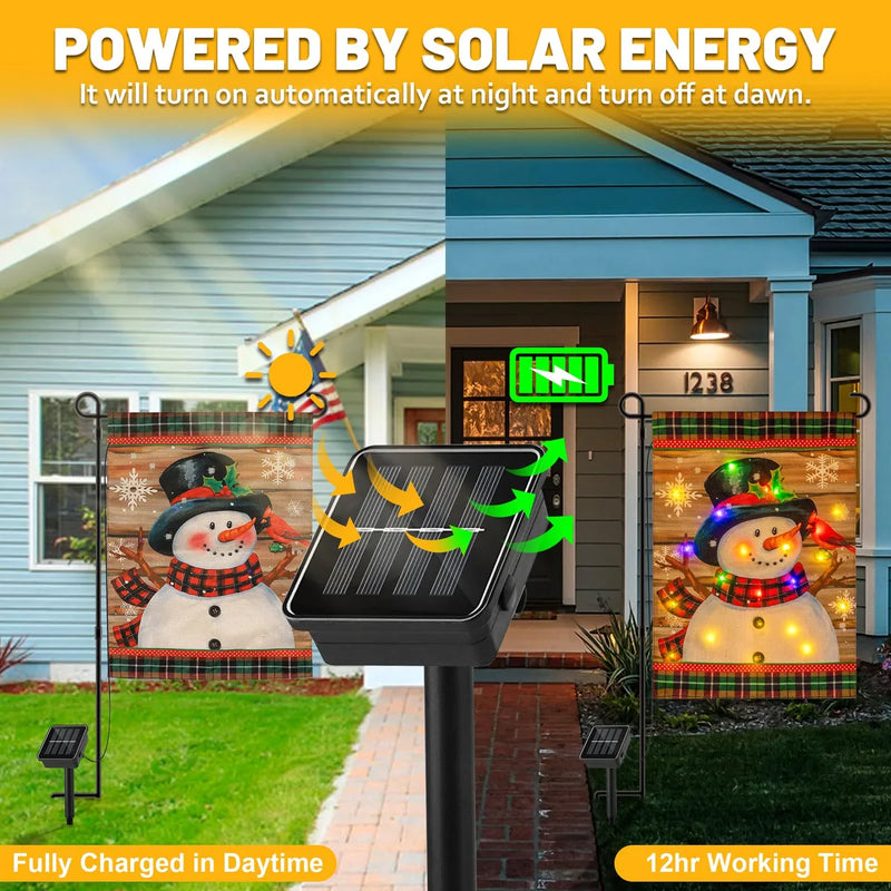 Luces Navidenas Led Solar Para Jardin