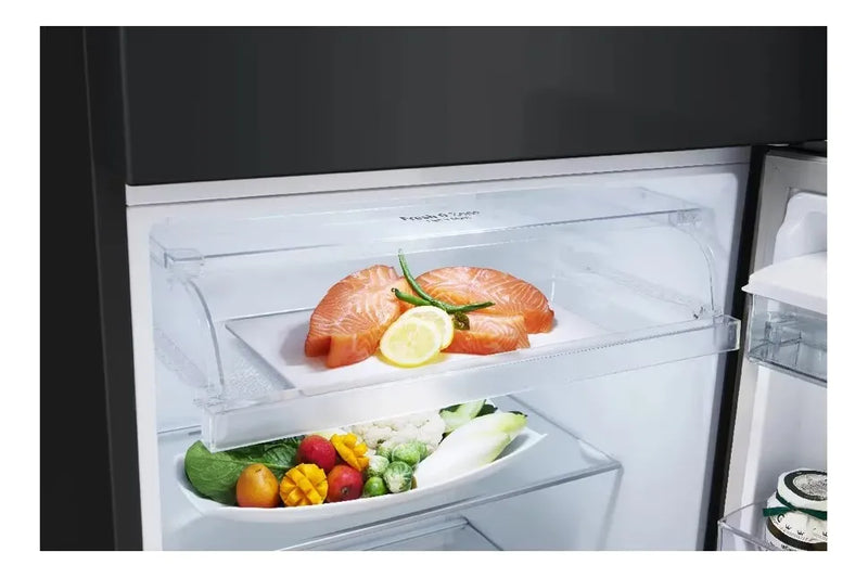 Nevera Lg Top Freezer 394 Lt Doorcooling Thinq Negro Mate