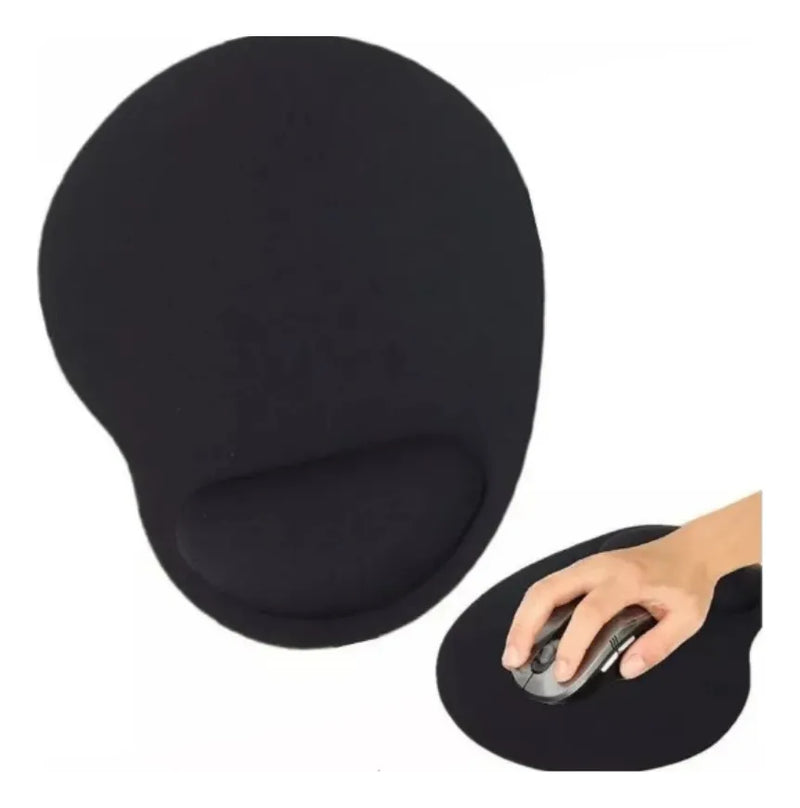 Pad Mouse Negro Con Soporte Gel