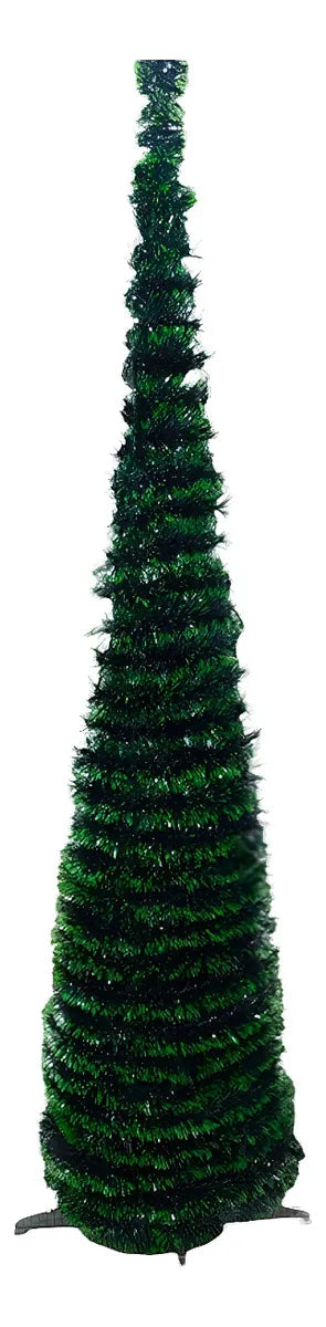 Árbol De Navidad Artificial Plegable Fácil Armado 150cm Color Verde Claro