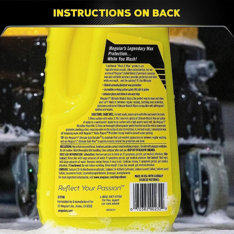 Ultimate Wash & Wax - Meguiar's Shampoo Con Cera Carnauba