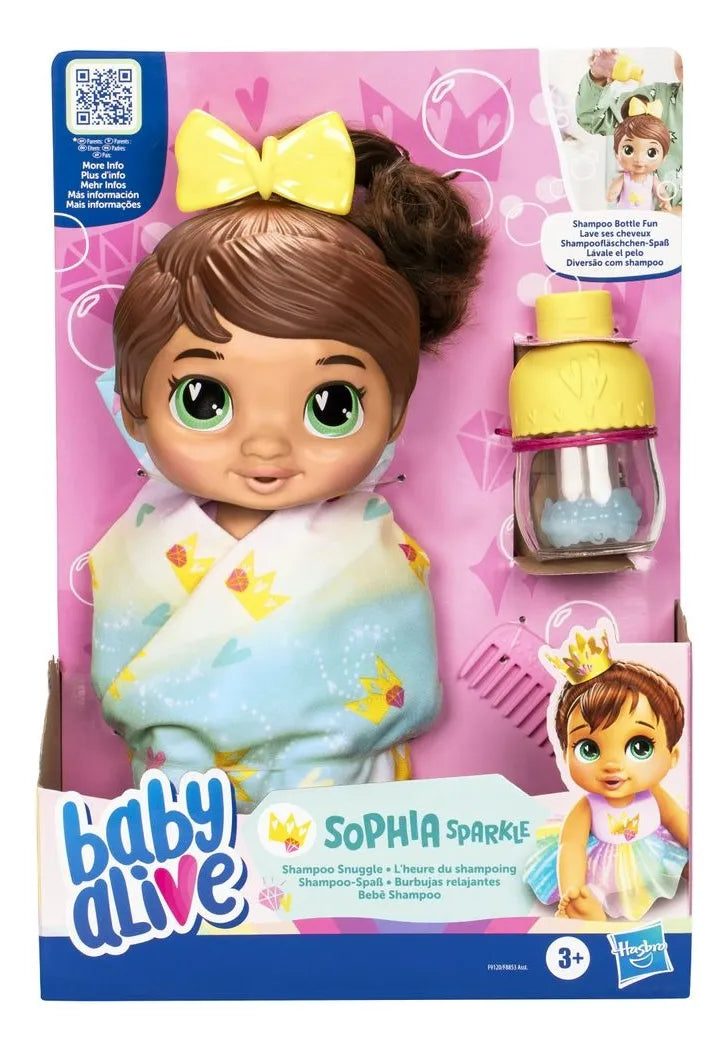 Muñeca Baby Alive Burbujas Relajantes Sophia Sparkle