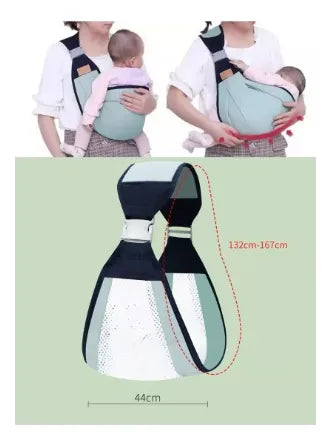 Mochila Porta Bebé Ligera Y Transpirable Verde Claro