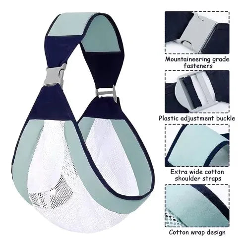 Cargador Fular Soporte Porta Bebes Transpirable Ajustable Agua