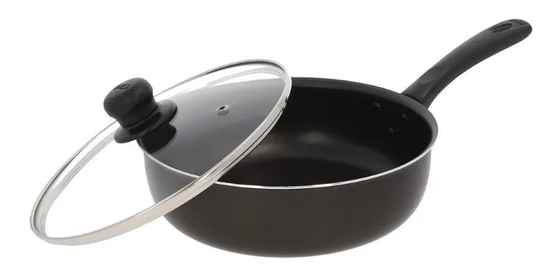 Set Sartén Jumbo 24cm + Perol 16cm Imusa Smart Negro
