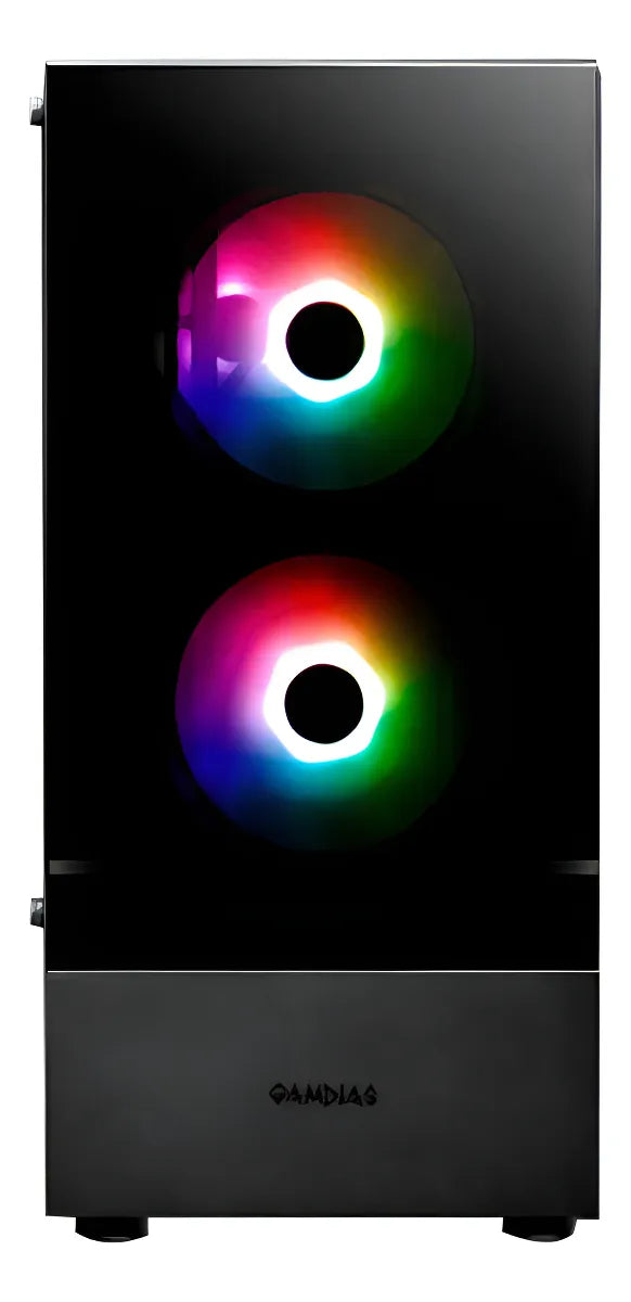 Gabinete Gamdias Talos E3 Argb Cristal Templado Midtower Atx Color Negro
