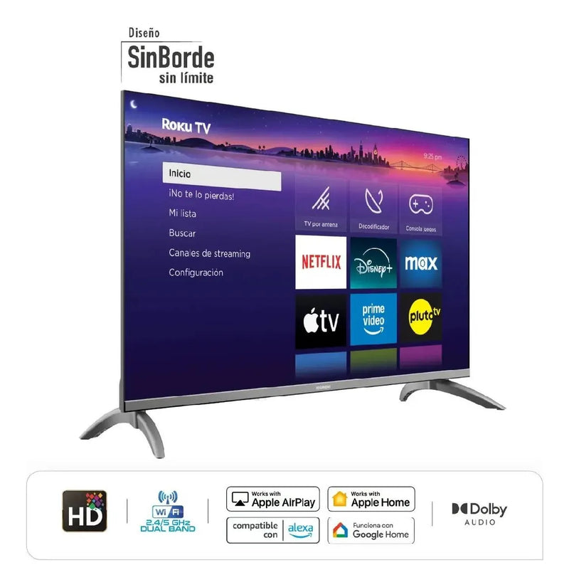 Televisor Hyundai 32 Pulgadas Smart Hd Roku Hyled3257rim