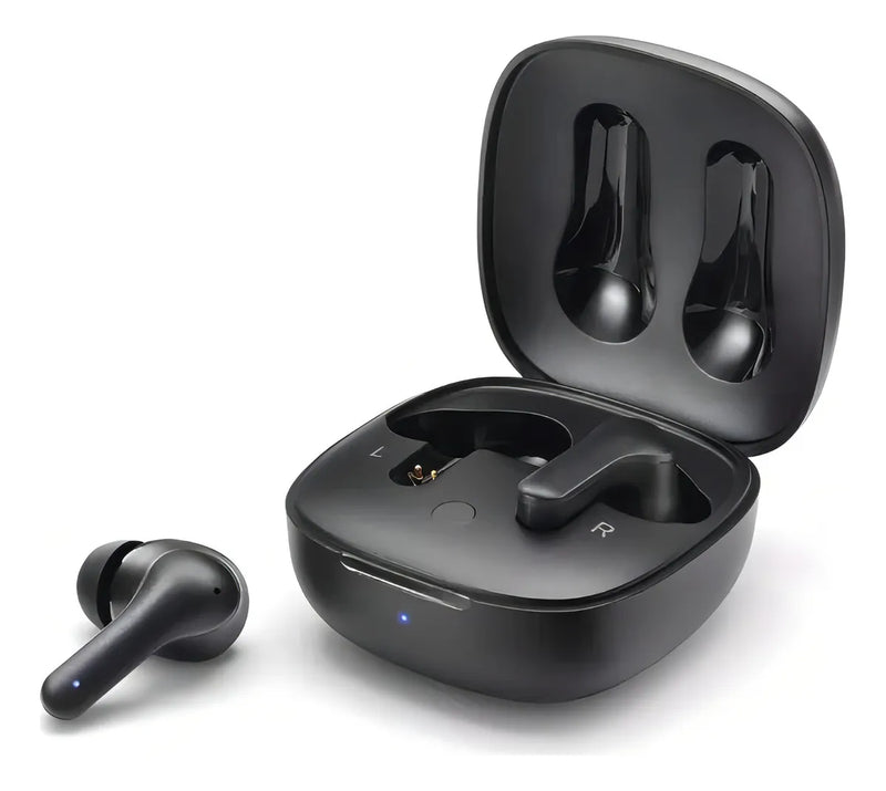 Auricular Motorola Bluetooth In-ear Buds 135 Micrófono Color Negro Luz Negro