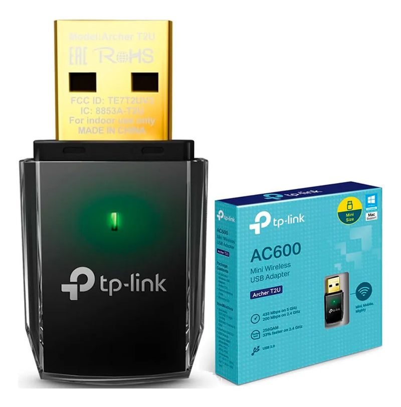 Adaptador Wifi Usb Tp-link Archer T2u Ac600 Dual Band